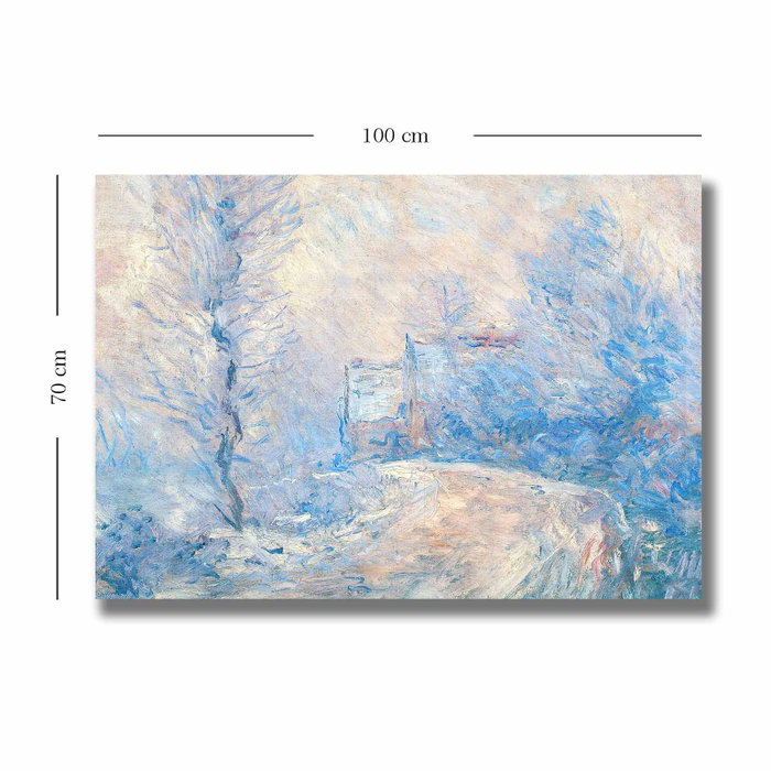 Wallity La Entrada a Giverny bajo la Nieve de Claude Monet (70 x 100 cm) Wallity La Entrada a Giverny bajo la Nieve de Claude Monet (70 x 100 cm)